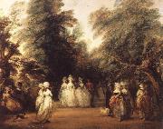 Thomas Gainsborough The Mall in St.James-s Park France oil painting artist